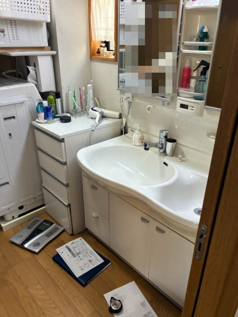 リフォーム前の洗面所1